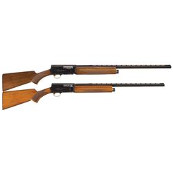 Two Belgian Browning Auto 5 Automatic Shotguns -A) Browning Auto 5 Light Twelve Shotgun