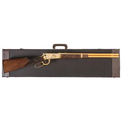 Engraved Winchester Model 94AE Pennsylvania Firefighter Commemorative Proof Model Lever Action Rifle