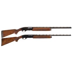 Two Remington Semi-Automatic Shotguns -A) Engraved Remington Model 1100 Shotgun