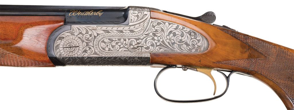 Engraved Weatherby Regency 20 Gauge Over/Under Shotgun