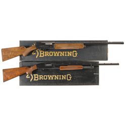 Two Browning Shotguns with Boxes -A) Browning Auto 5 Semi-Automatic Shotgun