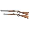 Image 2 : Two Winchester Commemorative Lever Action Longarms -A) Winchester Model 94 Wells Fargo & Co. Carbine