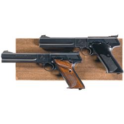 Two Colt Match Target Semi-Automatic Pistols -A) Colt Third Series Woodsman Match Target Pistol with