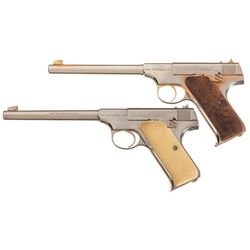 Two Colt Woodsman Target Semi-Automatic Pistols -A) Colt First Series Woodsman Target Pistol
