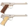 Image 2 : Two Colt Woodsman Target Semi-Automatic Pistols -A) Colt First Series Woodsman Target Pistol