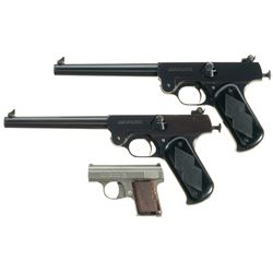 Three Pistols -A) Stevens Model 10 Single Shot Target Pistol