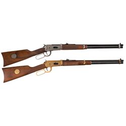 Two Winchester Lever Action Carbines -A) Winchester Model 94 XTR Ducks Unlimited Carbine