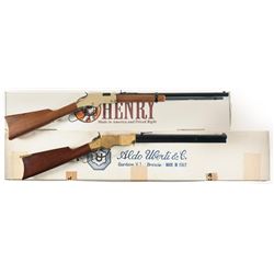 Two Boxed Lever Action Carbines -A) Henry Golden Boy Carbine