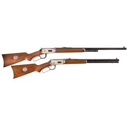 Collector's Lot of Two Winchester Model 94 Theodore Roosevelt Commemorative Lever Action Rifles -A) 