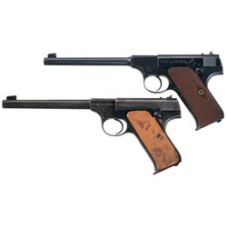 Two Colt Semi-Automatic Sporting Pistols -A) Colt Pre-Woodsman Pistol