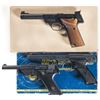 Image 1 : Three High Standard Semi-Automatic Pistols -A) High Standard Supermatic Trophy Model Pistol with Box