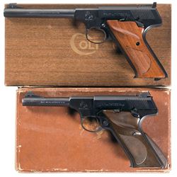 Two Colt Woodsman Semi-Automatic Pistols with Boxes -A) Colt Third Series Woodsman Pistol