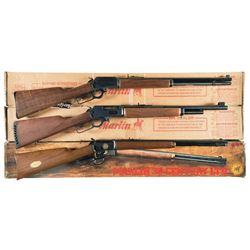 Three Marlin Lever Action Longarms with Boxes -A) Marlin Model 1894CB Cowboy Limited Rifle