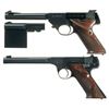 Image 1 : Two High Standard Semi-Automatic Sporting Pistols -A) High Standard Olympic Model Pistol with Extra 