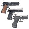 Image 2 : Three Semi-Automatic Sporting Pistols with Cases -A) German Sports Group Model 1911 Sport Pistol wit