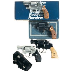 Four Smith & Wesson Double Action Revolvers -A) S&W Model 60-7 Revolver with Box