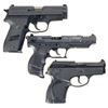 Image 2 : Three Semi-Automatic Pistols with Cases -A) Sig Sauer Model P229 with Box