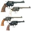 Image 2 : Four Colt Double Action Revolvers -A) Colt Officer's Model Match Revolver