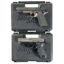 Two Semi-Automatic Pistols with Cases -A) Colt Government Model Pistol