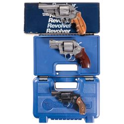 Three Smith & Wesson Double Action Revolvers -A) S&W Model 629-2 Revolver with Box