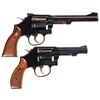 Image 2 : Two Smith & Wesson Double Action Revolvers with Cases -A) S&W Model 17-9 Revolver