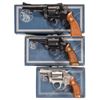 Image 1 : Three Smith & Wesson Double Action Revolvers with Boxes -A) S&W Model 15-3 Revolver
