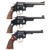 Image 2 : Three Smith & Wesson Double Action Revolvers -A) S&W .44 Hand Ejector 4th Model Target Revolver