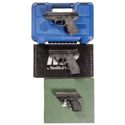 Three Semi-Automatic Pistols -A) Smith & Wesson M&P 9C Pistol with Case