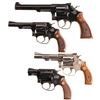 Image 1 : Four Smith & Wesson Double Action Revolvers -A) S&W Model 14-3 Revolver