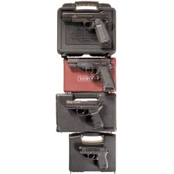 Four Semi-Automatic Pistols with Cases -A) Rock Island Armory Model 1911A1 Pistol