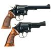 Image 2 : Two Smith & Wesson Double Action Revolvers with Boxes -A) S&W Model 14-2 Revolver
