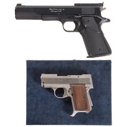 Two Semi-Automatic Sporting Pistols -A) Clark/Colt Super 38 Long Slide Pistol