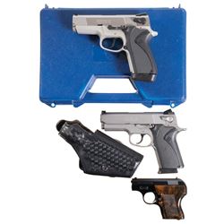 Three Smith & Wesson Semi-Automatic Pistols -A) S&W Model 4006 Performance Center "Shorty Forty" Pis