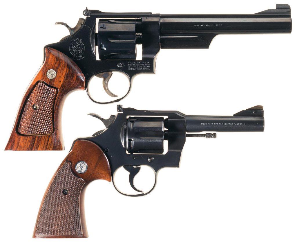Two Double Action Revolvers -A) Smith & Wesson Model 25-2 Revolver