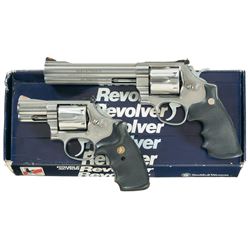 Two Smith & Wesson Double Action Revolvers -A) S&W Model 629-3 Revolver with Box