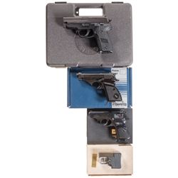 Four Pistols -A) Sig Sauer Model P228 Semi-Automatic Pistol with Case