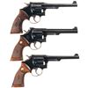 Image 1 : Three Smith & Wesson Double Action Revolvers -A) S&W .38 Hand Ejector Revolver