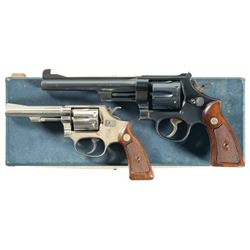 Two Smith & Wesson Double Action Revolvers -A) S&W Model 1950 Revolver with Box