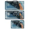 Image 1 : Three Smith & Wesson Double Action Revolvers with Boxes -A) S&W Model 58 Revolver