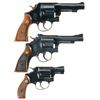 Image 2 : Three Smith & Wesson Double Action Revolvers with Boxes -A) S&W Model 58 Revolver