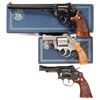 Image 1 : Three Smith & Wesson Revolvers -A) S&W Model 14-3 Single Action Revolver with Box