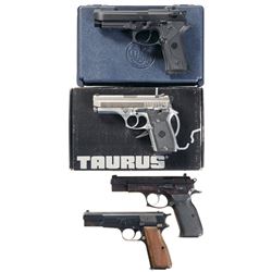 Four Semi-Automatic Pistols -A) Beretta Model 92FS Vertex Pistol with Case