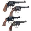 Image 2 : Four Smith & Wesson Double Action Revolvers -A) S&W .455 Mark II Hand Ejector 2nd Model Revolver