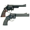 Image 2 : Two Smith & Wesson Double Action Revolvers -A) S&W Pre-Model 29 .44 Magnum Revolver with Case