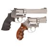 Image 2 : Two Smith & Wesson Double Action Revolvers -A) S&W Model 617-6 Revolver with Case