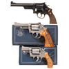 Image 1 : Three Smith & Wesson Double Action Revolvers -A) S&W .44 Hand Ejector Revolver