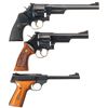 Image 2 : Three Handguns -A) Smith & Wesson Model 27-2 Double Action Revolver