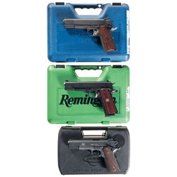 Three Semi-Automatic Pistols with Cases -A) Springfield Armory 1911-A1 Pistol