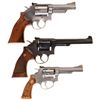 Image 2 : Three Smith & Wesson Double Action Revolvers -A) S&W Model 66 U.S. Border Patrol Commemorative Revol