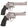Image 2 : Two Smith & Wesson Double Action Revolvers with Cases -A) S&W Model 686-6 Revolver